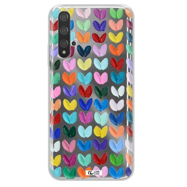A Close Up Of A Color Palette Huawei Nova 5T Clear Tpu Case