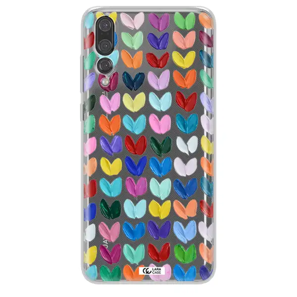 A Close Up Of A Color Palette Huawei P20 Pro Clear Tpu Case