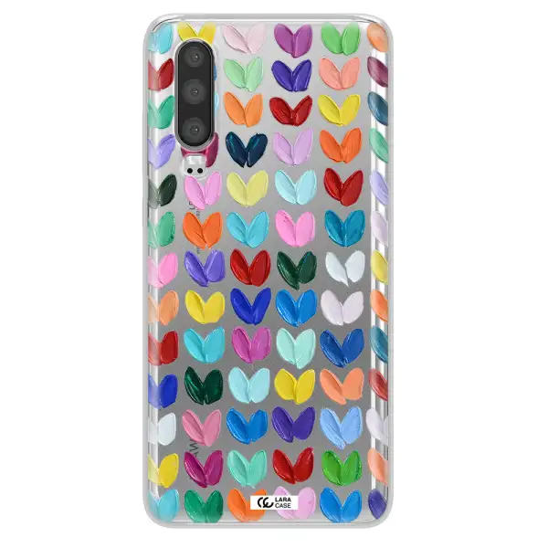 A Close Up Of A Color Palette Huawei P30 Clear Tpu Case