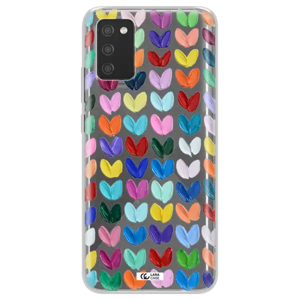 A Close Up Of A Color Palette Samsung A02S Clear Tpu Case
