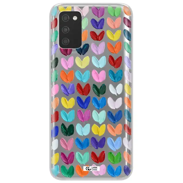 A Close Up Of A Color Palette Samsung A03S Clear Tpu Case