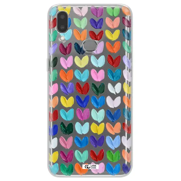 A Close Up Of A Color Palette Samsung A10S Clear Tpu Case