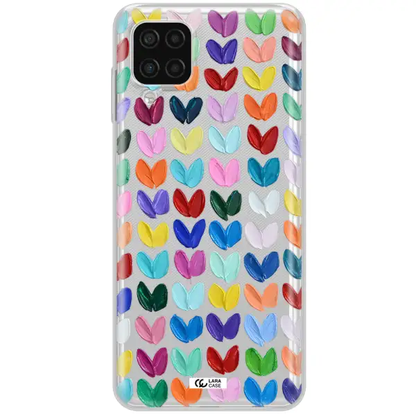 A Close Up Of A Color Palette Samsung A12 4G Clear Tpu Case