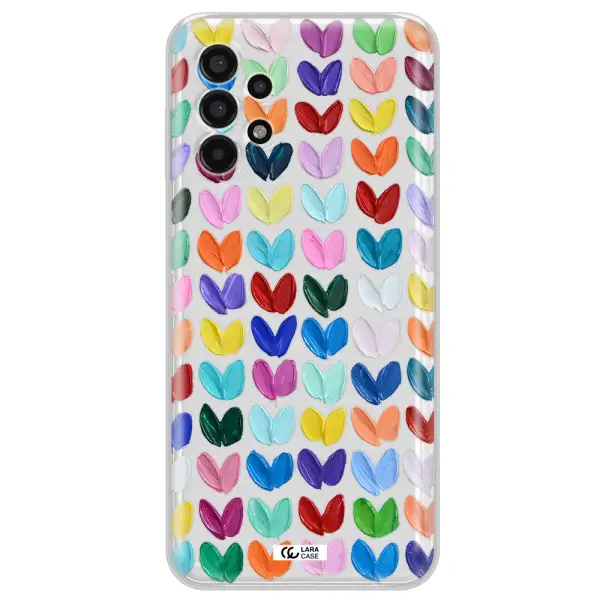 A Close Up Of A Color Palette Samsung A13 4G Clear Tpu Case