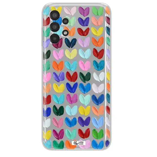 A Close Up Of A Color Palette Samsung A13 Clear Tpu Case