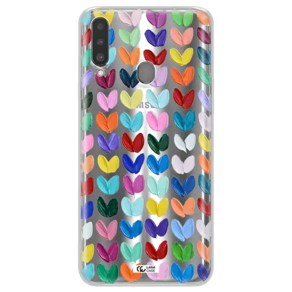 A Close Up Of A Color Palette Samsung A20S Clear Tpu Case