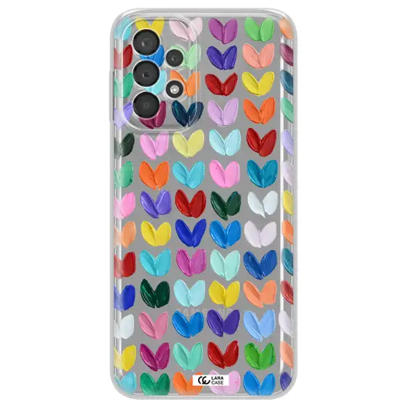 A Close Up Of A Color Palette Samsung A23 5G Clear Tpu Case
