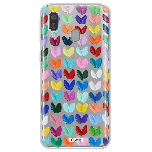 A Close Up Of A Color Palette Samsung A40 Clear Tpu Case