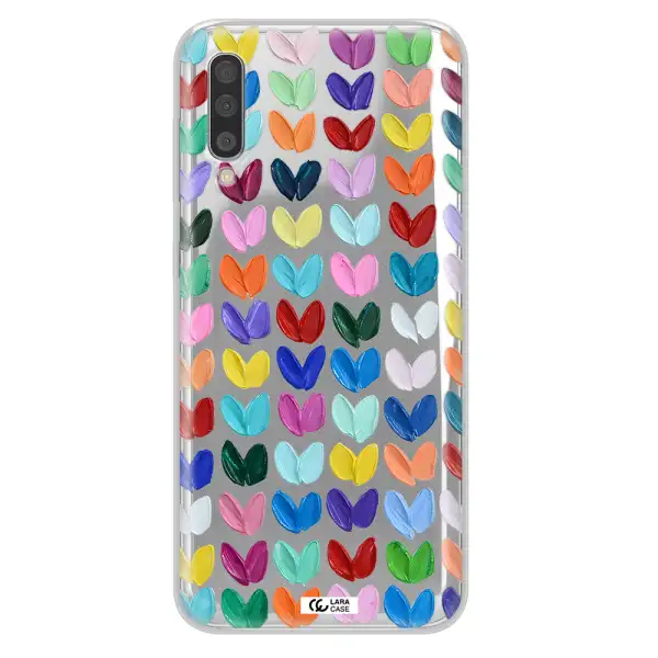 A Close Up Of A Color Palette Samsung A50 Clear Tpu Case