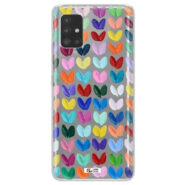 A Close Up Of A Color Palette Samsung A51 Clear Tpu Case