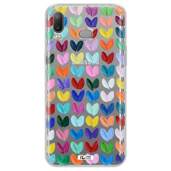 A Close Up Of A Color Palette Samsung A6S Clear Tpu Case