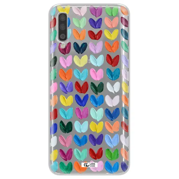 A Close Up Of A Color Palette Samsung A70S Clear Tpu Case