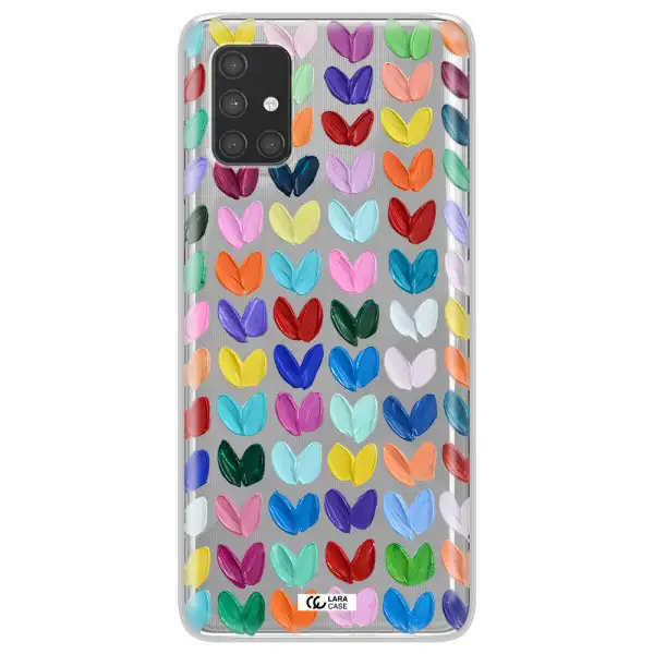 A Close Up Of A Color Palette Samsung A71 Clear Tpu Case