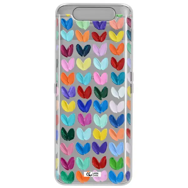 A Close Up Of A Color Palette Samsung A80 Clear Tpu Case