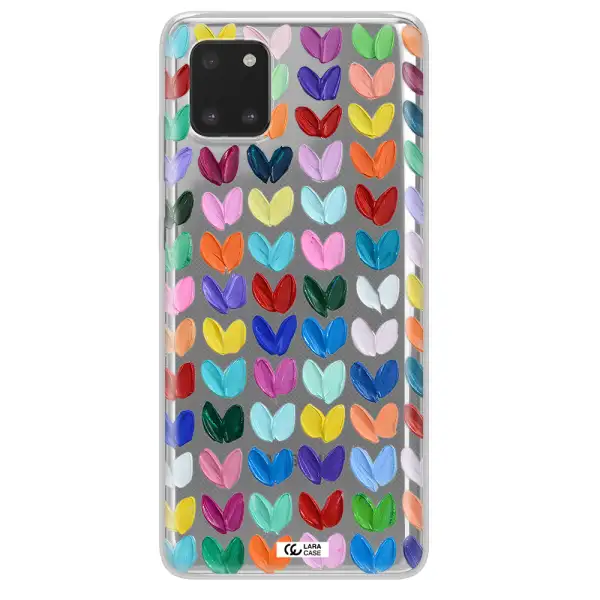 A Close Up Of A Color Palette Samsung A81 Clear Tpu Case