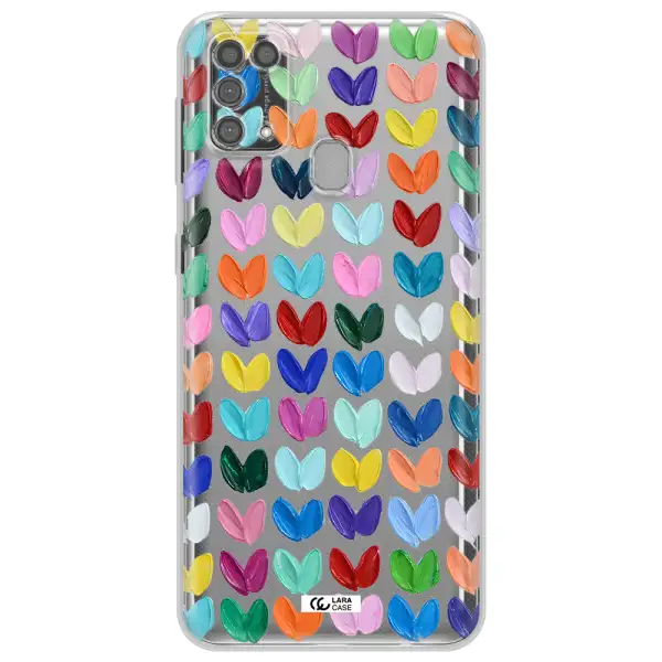 A Close Up Of A Color Palette Samsung M31 Clear Tpu Case