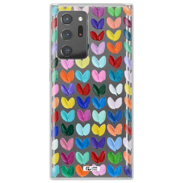 A Close Up Of A Color Palette Samsung Note 20 Ultra Clear Tpu Case