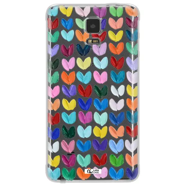 A Close Up Of A Color Palette Samsung Note 4 Clear Tpu Case