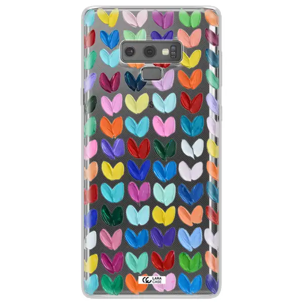 A Close Up Of A Color Palette Samsung Note 9 Clear Tpu Case