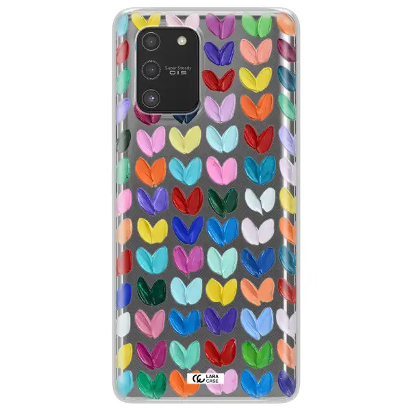 A Close Up Of A Color Palette Samsung S10 Lite Clear Tpu Case