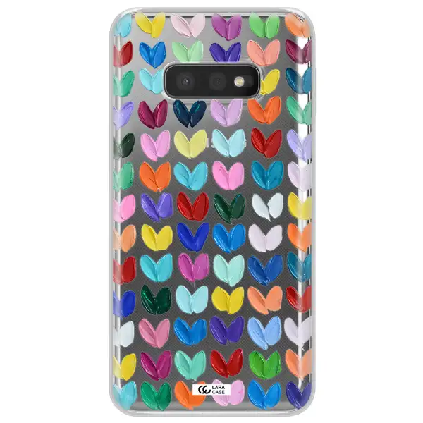 A Close Up Of A Color Palette Samsung S10E Clear Tpu Case