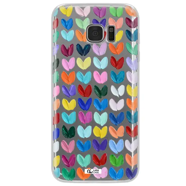 A Close Up Of A Color Palette Samsung S7 Edge Clear Tpu Case