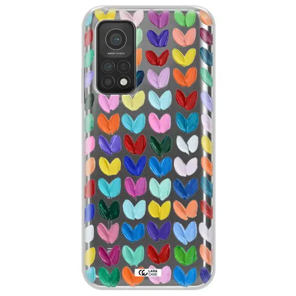 A Close Up Of A Color Palette Xiaomi Mi 10T Clear Tpu Case