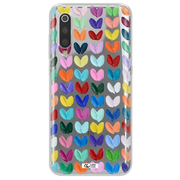 A Close Up Of A Color Palette Xiaomi Mi 9 Clear Tpu Case