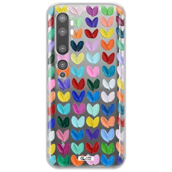 A Close Up Of A Color Palette Xiaomi Mi Note 10 Clear Tpu Case