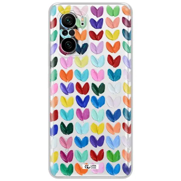 A Close Up Of A Color Palette Xiaomi Poco F3 Clear Tpu Case