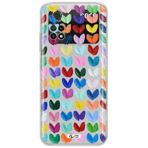 A Close Up Of A Color Palette Xiaomi Poco M4 Pro 4G Clear Tpu Case