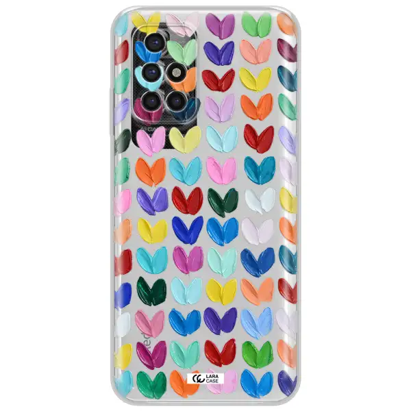 A Close Up Of A Color Palette Xiaomi Redmi 10 Clear Tpu Case