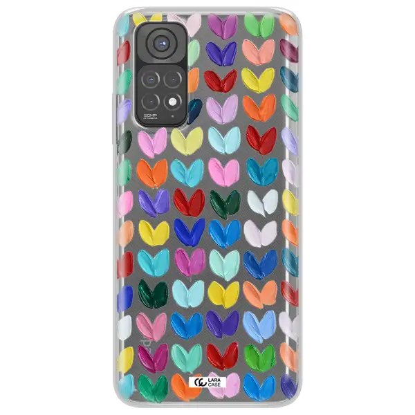 A Close Up Of A Color Palette Xiaomi Redmi Note 11 Clear Tpu Case