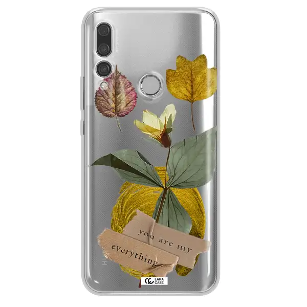 A Flower With Leaves And A Box Huawei Y9 Prime 2019 Clear Tpu Case