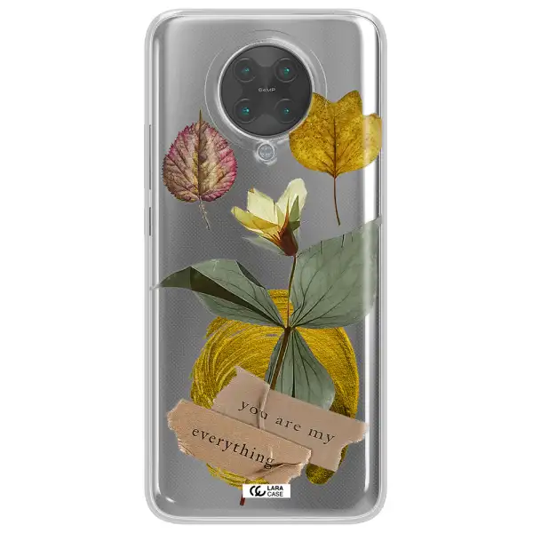 A Flower With Leaves And A Box Xiaomi Poco F2 Pro Clear Tpu Case