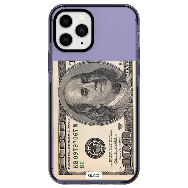a close-up of a money bill Apple iPhone 11 pro impact Lilac Case
