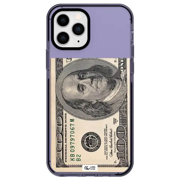 a close-up of a money bill Apple iPhone 11 pro max impact Lilac Case