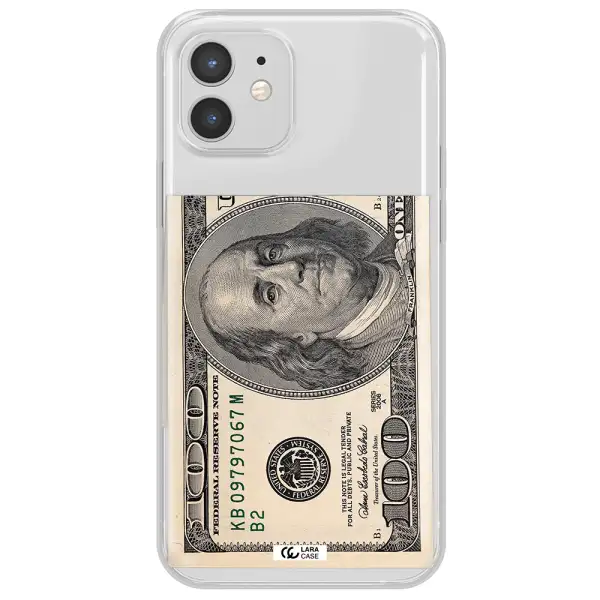A Close-Up Of A Money Bill Apple Iphone 12 Mini Clear Tpu Case