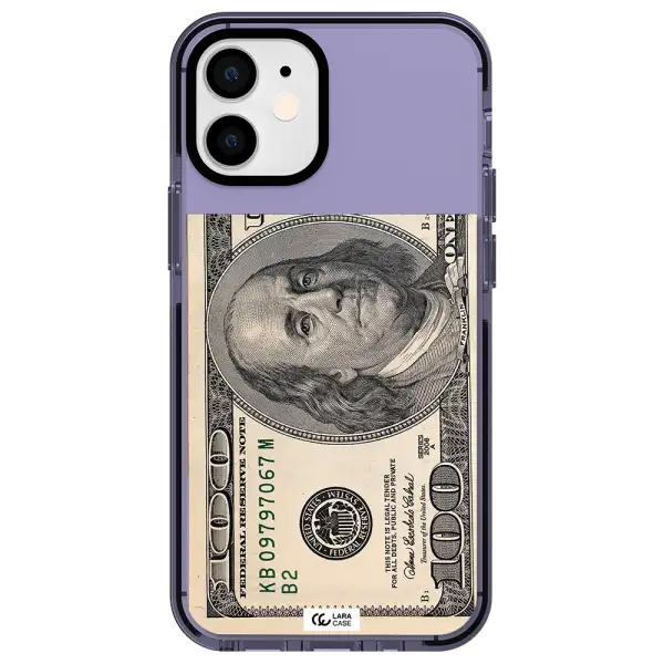 a close-up of a money bill Apple iPhone 12 mini impact Lilac Case