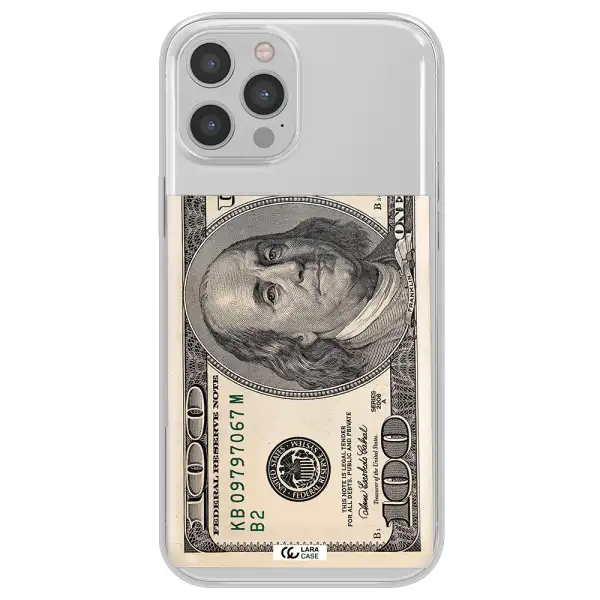 A Close-Up Of A Money Bill Apple Iphone 12 Pro Clear Tpu Case