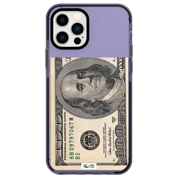 a close-up of a money bill Apple iPhone 12 pro impact Lilac Case