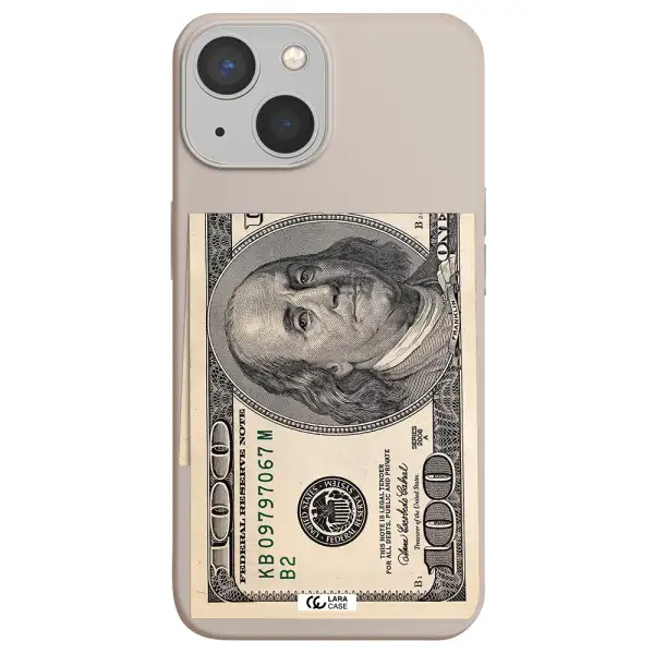 a close-up of a money bill Apple iPhone 13 mini Silicone Stone Case
