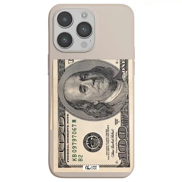 a close-up of a money bill Apple iPhone 14 pro Silicone Stone Case