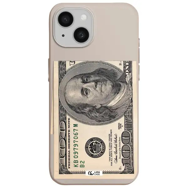 a close-up of a money bill Apple iPhone 15 Silicone Stone Case