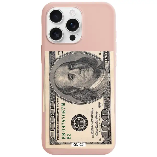 A Close-Up Of A Money Bill Apple Iphone 16 Pro Max Silicone Pastel Pink Case
