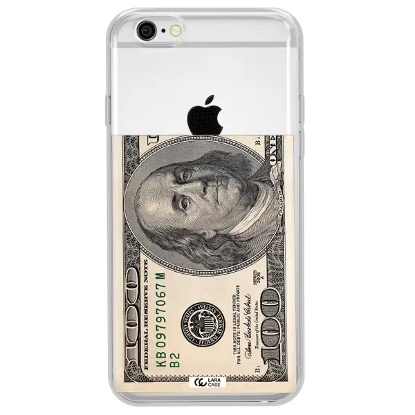 A Close-Up Of A Money Bill Apple Iphone 6 Clear Tpu Case
