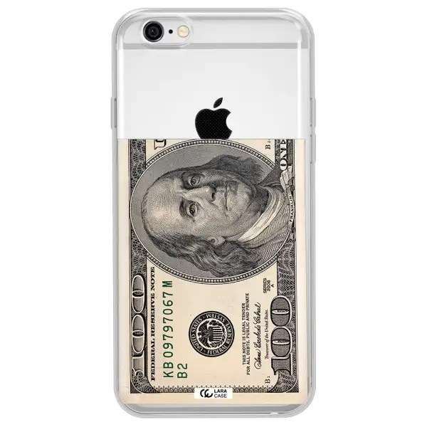 A Close-Up Of A Money Bill Apple Iphone 6 Plus Clear Tpu Case