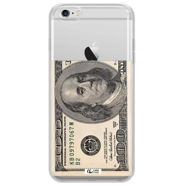 A Close-Up Of A Money Bill Apple Iphone 6S Clear Tpu Case