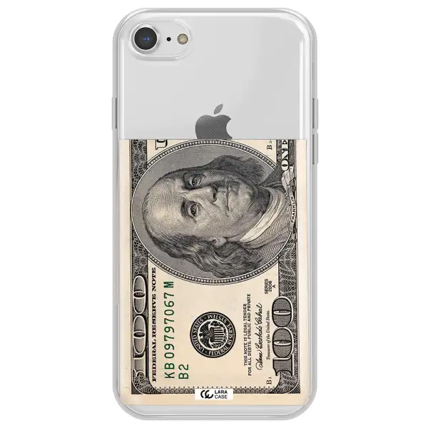 A Close-Up Of A Money Bill Apple Iphone 7 Clear Tpu Case