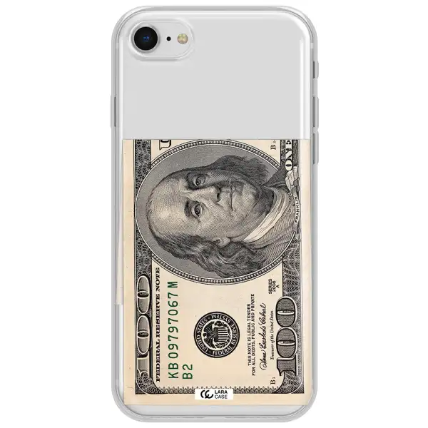 A Close-Up Of A Money Bill Apple Iphone Se 2020 Clear Tpu Case